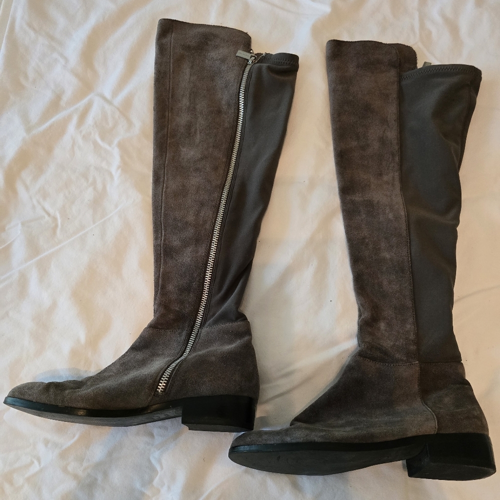 Michael Kors Gray Over the Knee Boots Sleek Design